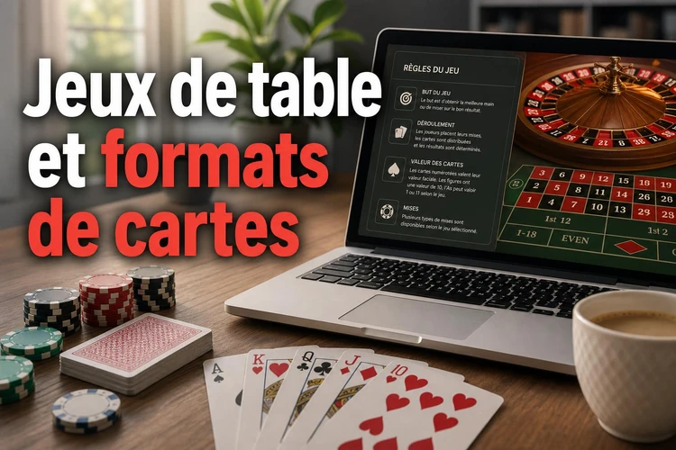 Jeux de table et formats de cartes