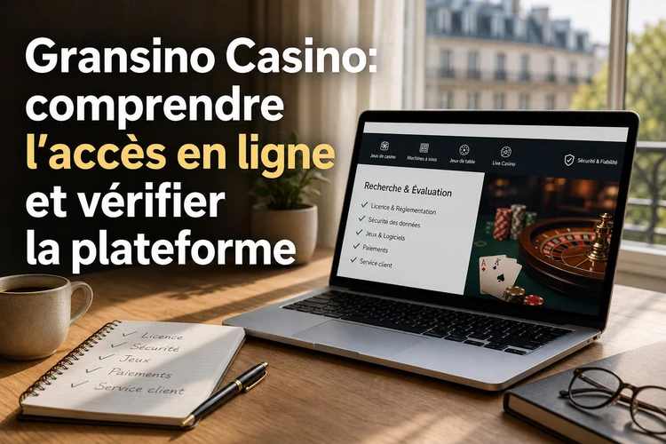 Gransino Casino: comprendre l’accès en ligne et vérifier la plateforme